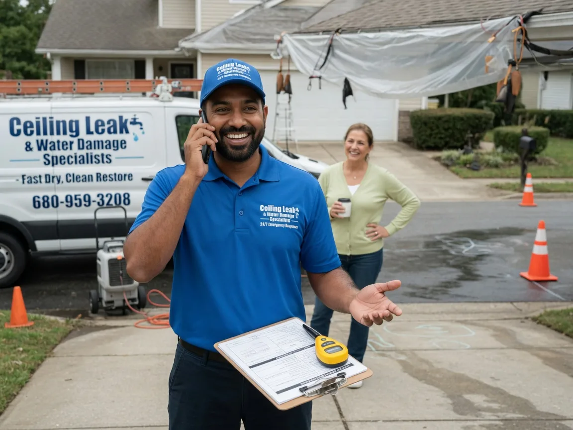 Ceiling Leak Cleanup Hertel, WI FAQs